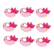 hoojojo 10 Peças de Cartões de Apagamento à Seco Dupla Face, 10 Cores, Cartões Ilustrados em Forma de Pássaro, Cartões DIY Escrevíveis, Ferramentas de Prática de Escrita Manual, Jogos de Soletração, Materiais Didáticos Interativos, Suprimentos de Aprendizagem Montessori, Atividades em Sala de Aula, Aprendizagem em Casa, Papelaria de Volta às Aulas