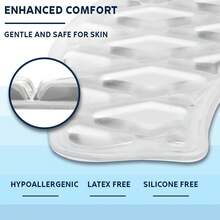 Cojín de gel para asiento de inodoro, cojín elevador acolchado lavable para inodoros y sillas de inodoro, máximo alivio del dolor, confort y soporte, almohadilla adhesiva en forma de rosquilla para personas mayores y discapacitadas, color blanco, redondo - claro - Ver 10