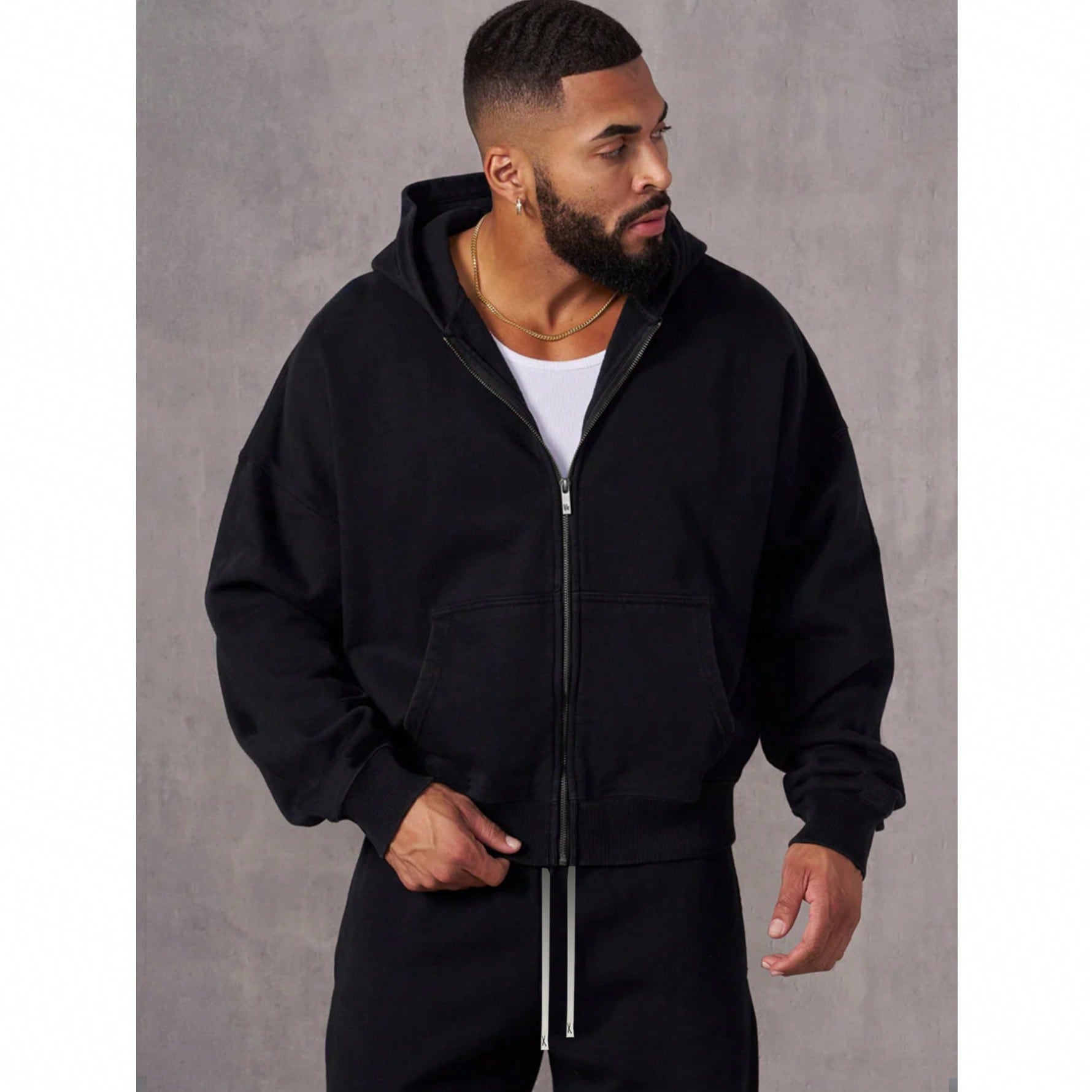 Sudadera deportiva casual para hombres - unicolor, manga larga, tela de punto, silueta en H, adecuada para senderismo y actividades al aire libre, mat