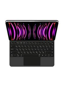 妙控键盘兼容 iPad Air 13'' (M2/M3) iPad Pro 12.9 英寸第 3 代第 4 代第 5 代第 6 代 2018-2025 平板电脑磁性智能保护套兼容 iPad Pro 13 英寸 (M4) 平板电脑键盘保护套带支架保护套无线触控板彩色背光多点触控蓝牙 - iPad Pro 12.9 inch 3/4/5/6th generation 2018-2025 - 查看 18