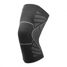 AOLIKES 1pc Knee Compression Sleeve For Men And Women, Knee Support For Running, Weightlifting, Workout, Basketball, Workout, Sports - Black - View 14
