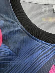 FC Barcelona Style Men's Soccer Sweatshirt & Crew Neck Comfortable Sports Top, Suitable For Soccer Match, Training, Casual Everyday Wear - Navy Blue - View 9