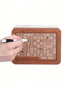 1pc 1000/3000/5000/10000 Euro Reusable Wooden Piggy Bank, Coin Bank For Goal Planning, Home Decor, Desktop Accessory, Halloween & Christmas Gift, Ideal Gift For Friends, Mother, Father, Lover (Random Color & Style) - Multicolor - View 5