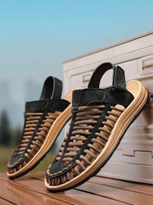 Men's Casual Colorblock Outdoor Sandals For Daily Wear & Sports