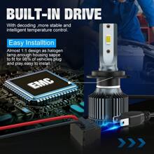 TOAUTO TOAUTO 2Pcs H11 Led Canbus Headlights Bulb H4 LED Bulbs H7 Led Light H11 Fog Lamp 9006 9005 HB4 Headlamp For Vehicles