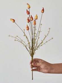 1/3 Stücke künstliche Pflanzen falsche Mohn Hasenohren Zweige mit Blättern für Herbst Heim Hochzeit Dekoration Boho Tischdekoration