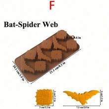 1pc 3D Halloween Silicone Mold, Halloween Pumpkin Bat Skull Ghost Fondant Chocolate Mold For DIY Halloween Gummies, Candy, Jelly, Chocolate, Jello Baking Tools, Kitchen Gadgets
