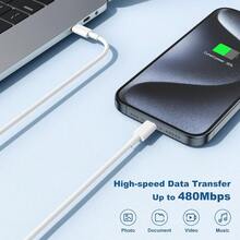 10 英尺快速充电线兼容 16 15，1-4 件装超长 10 英尺 USB C 转 Type C 充电器线 20W USB C 充电器块立方体超快速充电兼容 16 15 Pro/Plus/Pro/Pro Max、iPad Pro/Air/Mini Nan 手机充电器 Nan - 查看 4