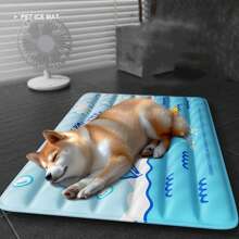 1 pièce Tapis de refroidissement pour animal de compagnie, convient aux chiens/chats en été, résistant à la mâchure, doux et confortable, imperméable, anti-salissure, aide les animaux de compagnie à éviter la chaleur