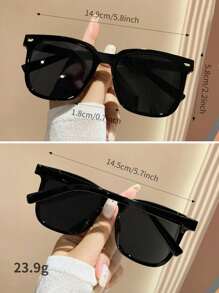 Set de 3 piezas/1 pieza Gafas de estilo bohemio retro cuadradas, estilo básico adecuado para deportes, pesca, vacaciones, viajes, conducción, calle, playa, , actividades al aire libre, golf, conduccción, festivales, salidas, senderismo, uso diario, fiestas, protección solar, elegantes complementos de moda para salidas familiares, vacaciones y días festivos