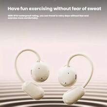 Lenovo EA370掛耳式藍牙耳機無線 遊戲低延遲 蘋果安卓通用 長續航高音質 運動防掉耳麥 - 月岩白 - 查看 5