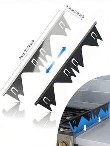 2 Pieces Of 27.5-Inch Stainless Steel Gap Cover, Stainless Steel Groove Cover, Groove Filling Material, Gas Stove Gap Cover, Gas Stove Gap Cover, Groove Cover, Stove Gap Cover, Stove Gap Filling Plate, Stove Gap Cover, Stove Decoration Accessories - Multicolor a - View 7