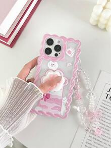 猫咪挤压缓解压力彩色编织波浪边亮面油带链条简约防摔厚手机保护壳印花兼容 16 XR /7/8 15 Pro Max/12 Pro Max/13 Pro Max/14 Pro Max 13 14 11 12P 14 P11 软壳 P12 防摔 XS.XR /78P.78GES2，适用于 A134G A22 A21S A514G A52 S22 Ultra A335G、A34 A35 适用于 Redmi 10 Redmi Note 11 4G Redmi 11 Lite A53 TPU A14 /A23/S23 Ultra S24 A14 A15 S23 A73 A55 A54 Redmi 手机壳