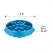 Large Blue Fun Feeder Mountain Slo Bowl, Anti-Gulping Pet Slow Feeding Bowl, Non-Skid Interactive Food Bowl For Dogs - Màu xanh nhạt - Xem 8