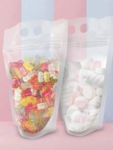 Bolsas para empacar líquido de café, bolsas portátiles para bebidas, bolsas para jugo, envases verticales para bebidas frías y calientes, bolsas con boquilla de succión transparente, a prueba de fugas, de alta calidad, bolsas de plástico para bebidas, bolsa de agua portátil transparente para exteriores, bolsa de viaje desechable a prueba de fugas, bolsa sellada reutilizable para líquidos, utilizada para almacenar bebidas alcohólicas, leche y otras bebidas, botella de agua - Multicolor - Ver 9