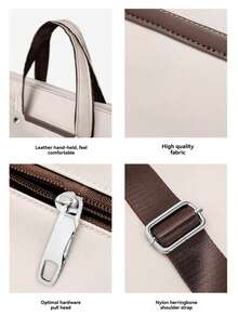 轻便大容量防水尼龙面料手提背包旅行背包电脑短途商务背包适合15.6英寸笔记本电脑适合旅行商务假期大学学校户外假日商店适合男孩女孩学生男士礼物送给女士的登机包 40x20x25 返校学校用品包用于学校工作笔记本电脑包女士 书包 - 黑色 - 查看 10