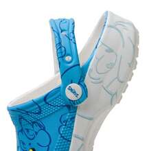 Crocs Sandalias tipo zuecos azul clásico con diseño de Pitufos, cómodas y ligeras para uso casual y viajes, estilo n.º 210820-90H - color - Ver 8