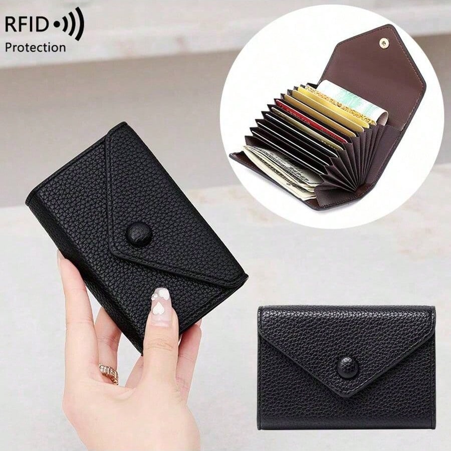 Wallets Women Leather Wallets Female Cowhide Purses Simple Short Wallets Ladies Smart Coin Pocket Card Holder Mini Money Bag ,Black Card Holders,Bridesmaid Gifts,Anniversary Gift,Gift For Men,Funny Gift,Birthday Gifts For Men,Men Gifts,Gift For Husband,Gift For Women,Small Gifts,Gift Ideas