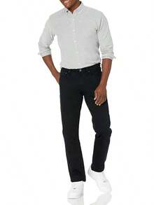 Men's Athletic Stretch Jeans - Colors - màu đen - Xem 4