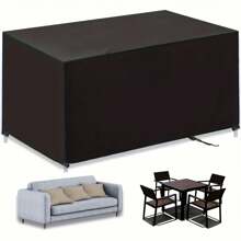 1pc Oxford Cloth Furniture Cover, Durable, Waterproof, Suitable For Outdoor Patio And Indoor Furniture To Keep Dust-Free And Tidy