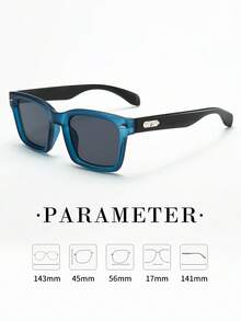 5pcs/Set Vintage Square Framed Fashionable High-End Fashion Glasses For Men (Suitable For Driving, Travel, Leisure, Outdoor Sports, Daily Wear) Back To School Fashionable Preppy School Look - 5件組合裝 - 查看 5