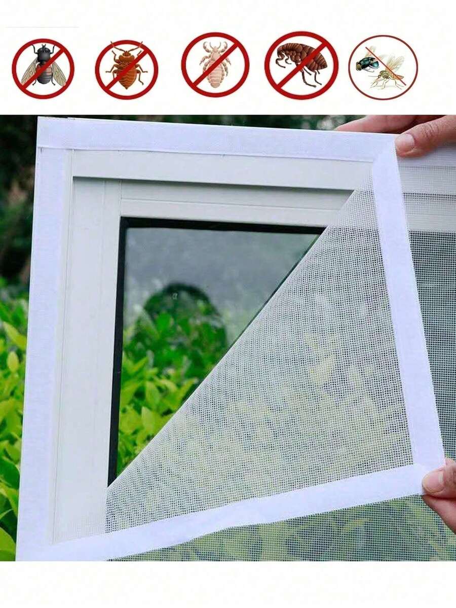 1pc Insect Mosquito Nets For Window Screen Mesh Self Adhesive Anti-Mosquito Tulle Invisible Fiberglass Against Mosquitoes And Flies