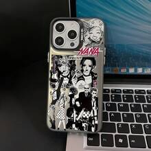 Funda de Teléfono Mate Antigolpes para iPhone 16 15 14 13 12 11 Pro Max X XR XS MAX 8 16 Plus de Anime Japonés "Nana" - Mezcla de colores - Ver 2