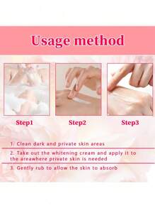 1 件装身体美白霜，用于修复关节和大腿内侧、暗沉、保湿、提亮和提亮肤色，身体亮白霜修复腋下暗沉、关节黑头、大腿内侧亮泽肌肤，滋润美容肌肤