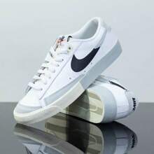 Nike 男士休闲西装帆布运动鞋，夏季新款轻便低帮舒适运动鞋 - 白色 - 查看 9