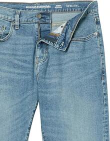 Men's Athletic Stretch Jeans - Colors - Light Wash - View 8