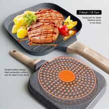 ABKOK 1 件/6 件不粘锅具套装（1 件/6 件可选）- 电磁炉适用，多层底座，耐热，包含煎锅、早餐锅和牛排锅，配有硅胶工具，适用于烤箱和洗碗机，单个锅具和锅具套装单独出售