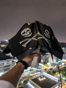 20pcs Pirate Flag, Small Pirate Stick Flag For Pirate Party Small Hand Held Jolly Roger Flags For Halloween Party Decorations Skull Flag Party Celebration Decor For Halloween Party Decor, Trick-Or-Treating, And Table Centerpieces For Halloween Party Supplies - Multicolor - View 5