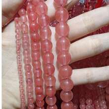1 brin de pierres lâches en quartz rose naturel, perles roses naturelles pour la fabrication de bijoux, bracelets et colliers DIY