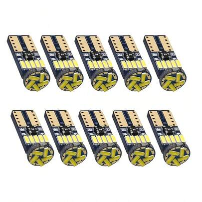 10 Focos Led Pellizco T10 W5w 194 168 2825 192 Blanco