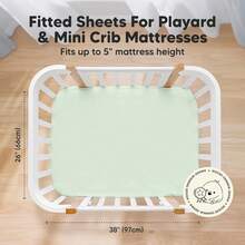 Pack And Play Sheets Fitted, 2-Pack Mini Crib Sheets - Pack N Play Sheets, Fitted Crib Sheet For Pack And Play Mattress, Playard Baby Crib Sheets, Crib Sheets Neutral For Boys, Girls (Wildflowers) - Coral Pink - View 2