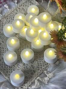 6/12/24 PCS Battery Operated LED Candles, Timed/Remote Control, Wish Candles, Tea Lights, Flameless LED Candle Lights, For Halloween, Valentine's Day, Christmas, Wedding, Party, Birthday, Home Decor And Other Holidays - Warm Light - View 6