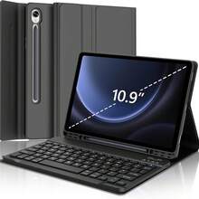 kolude Galaxy Tab S9 FE Case With Keyboard 5G 10.9 Inch 2023, Keyboard For Galaxy Tablet S9 11 Inch 2023, Detachable Wireless Keyboard With Pen Holder For Sumsung Tab S9 11''/S9 FE 10.9'' - For Sumsung Tab S9 11''/S9 FE 10.9'' - View 1