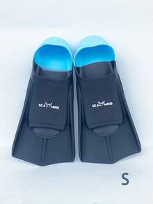 1pc Free Diving Swimming Training Fin, Solid Color/Multicolor Silicone Professional Snorkeling Training Equipment Unisex, Beach Essentials, Beach Accessories, Pool Float - Multicolor - View 25