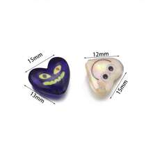 Lot de 20 perles acryliques en forme de cœur et de visage souriant, perles en vrac multi-styles pour bracelets, colliers, bijoux, pendentifs et décorations à suspendre, style décontracté et mignon, idéal pour la fabrication artisanale de bijoux, de colliers, de pendentifs et de décorations à suspendre, vente en gros
