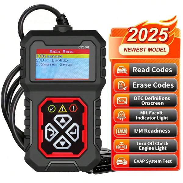 Car OBD2 Scanner Code Reader Engine Fault Code Reader Scanner CAN Diagnostic Scan Tool For All OBDII Protocol Cars Since 1996