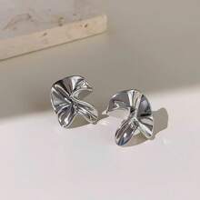 1 par de pendientes asimétricos geométricos elegantes y versátiles