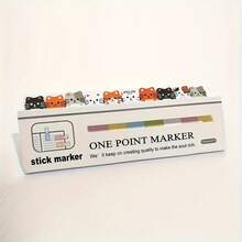 150 Sheets/Pack Sticky Notes Set, Cute Cat-Themed - Perfect For Bookmarking & Memos, Office Essentials - 1 Pack Cat - View 3