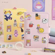 DIY Lined Journal Sketchbook Pocket Planner Girls Diary Cute Notepads Stationery Notebooks Journals School Office Supplies Christmas And Halloween Gift Idea,School Supplies,Back To School - Multicolor - View 6