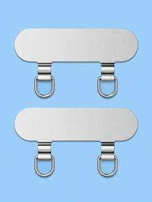 手机挂绳不锈钢夹双耳金属垫片挂绳固定细背片防丢结实连接件 - 彩色 - 查看 13