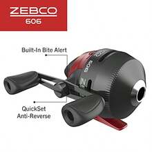 Zebco 606 Spincast Reel And Fishing Rod Combo SH PO - 紅/黑 - 查看 4