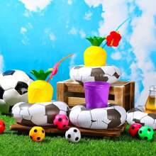 1pc Creative Inflatable Drink Holders, Floating Inflatable Cup Holders Beverage Coasters, Suitable For Pool Party Festival, Make Pool Parties Fun And Exciting With This Inflatable Drinks Holder!, Beach Essentials, Beach Accessories