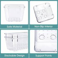 9/25pcs Clear Plastic Drawer Organizer Set, 4 Sizes Multifunctional Bathroom And Vanity Drawer Organizer Trays, Makeup, Kitchen And Office Storage Box  Decorations   Autumn Decor Festival Decor Room Decor Home Decor Fall Decor Bedroom Decor