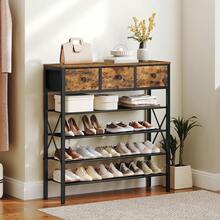 Estantes plegables para zapatos - 90 x 28 x 95,5 cm - Ver 8