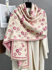 FADZOYLE 1 buc eșarfă jacquard vintage elegantă pentru femei, cu imprimeu cașmir, moale, la modă, șaluri și împachetări mari, pelerină supradimensionată, pătură caldă de iarnă și toamnă, potrivită pentru uz zilnic, rochii elegante de seară, cadou de călătorie și birou, accesorii pentru femei