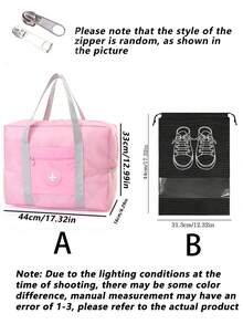 1个便携式旅行包，男女通用收纳袋，方便女士手提包，男士大容量旅行包，可折叠旅行行李包，搬家行李收纳包，便携式飞机包，衣物收纳袋，多功能大容量旅行包，个人物品运动健身包，防水周末旅行包，男女通用多功能旅行配件。 - 彩色 - 查看 11